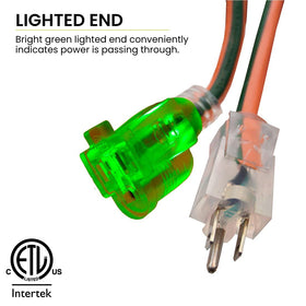 Power By GoGreen GG-13725 moisture-resistant extension cord for outdoor tools.