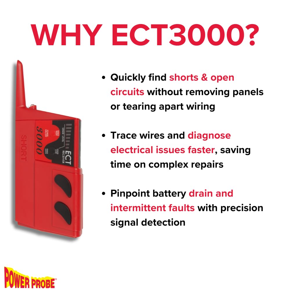Power Probe 3000 kit contents support a complete, portable diagnostic setup