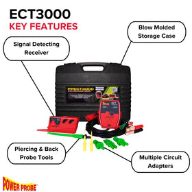 Power Probe 3000 receiver detects shorts and opens for precise localization