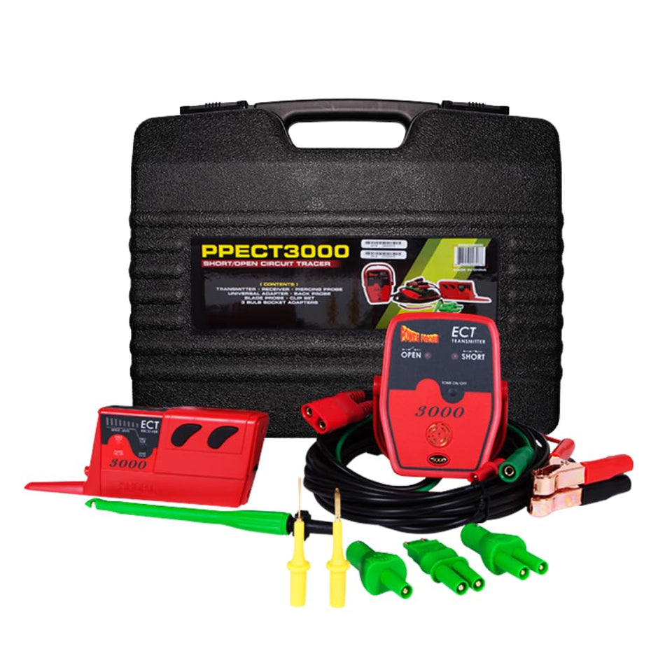 Power Probe 3000 transmitter with clear direction indicators for quick circuit tracing