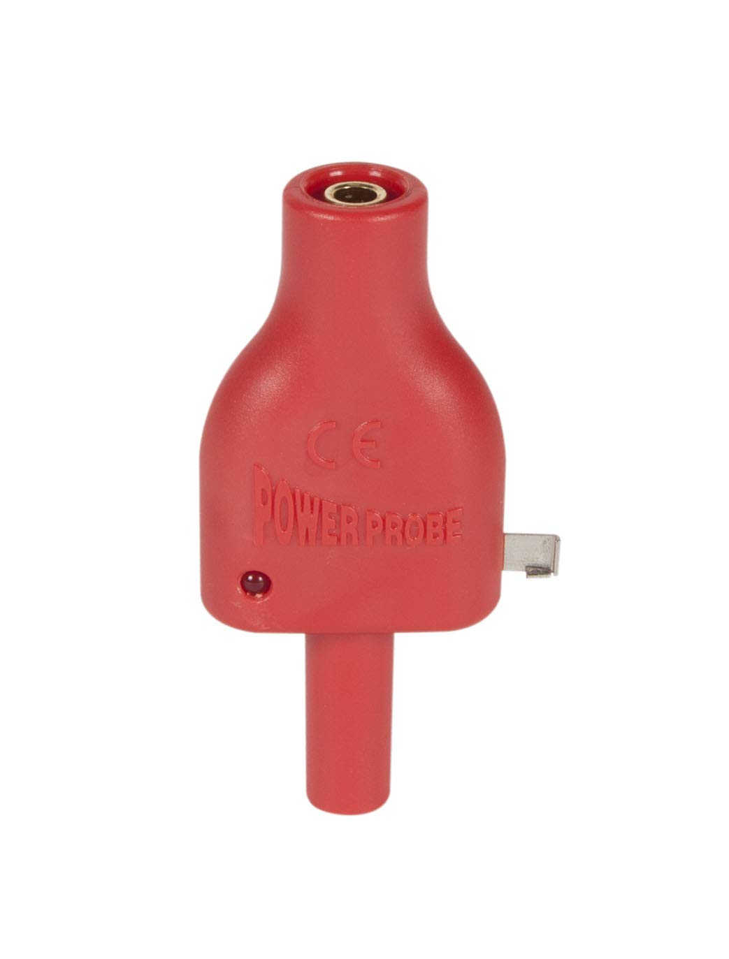 A tester demonstrates simulating sensor voltages with the 5V reference adapter.