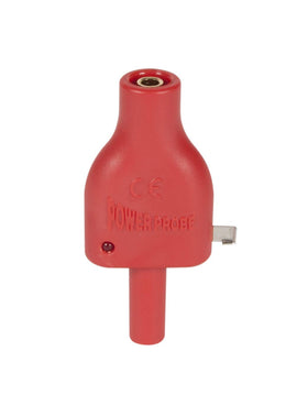 A tester demonstrates simulating sensor voltages with the 5V reference adapter.