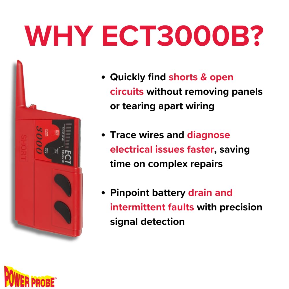 Power Probe ECT3000 open-circuit diagnosis visualizes open signals for faster isolation.
