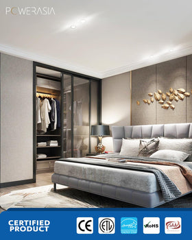 POWERASIA 4-inch canless recessed light blends with ceilings
