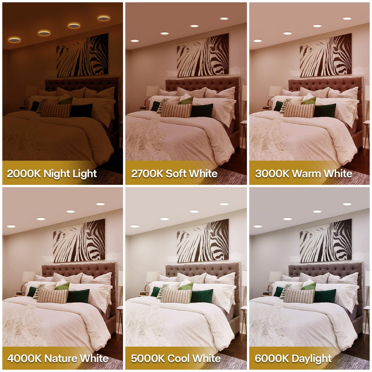 POWERASIA easy-install E26 base compatible can-light for quick retrofit