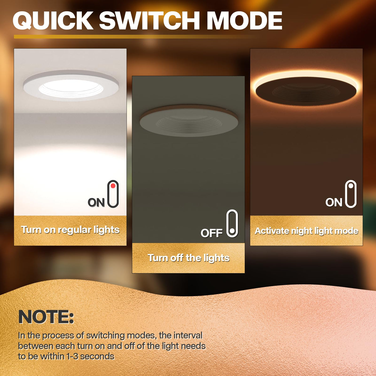 POWERASIA Energy Star ETL certified downlight helps reduce running costs