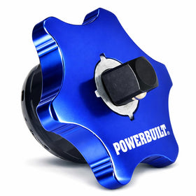 Powerbuilt 3/8 inch drive palm ratchet handle shown in compact form for tight spaces