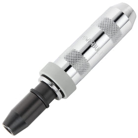 Powerbuilt chrome-plated knurled handle delivers secure grip and control.