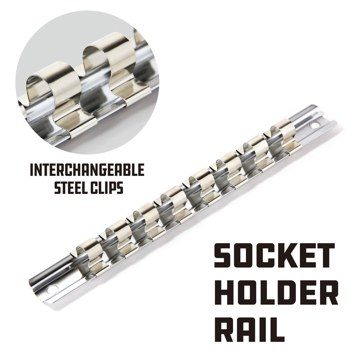 Powerbuilt S2 steel bits close-up demonstrating strength