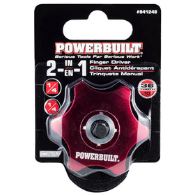 Powerbuilt stubby profile reaches into confined spaces during repairs.