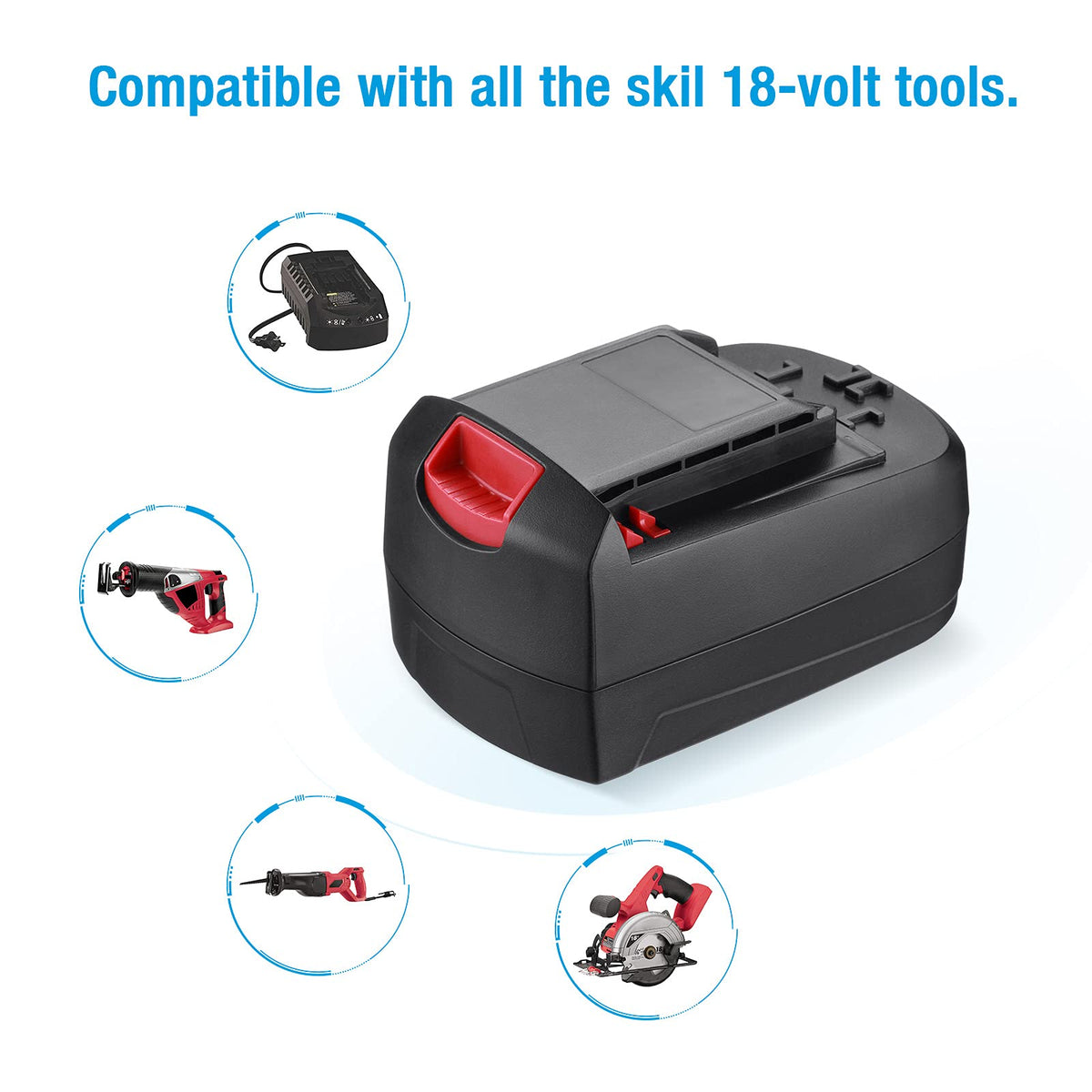 Powerextra Skil SB18A battery with 2888 model focus for smooth operation.