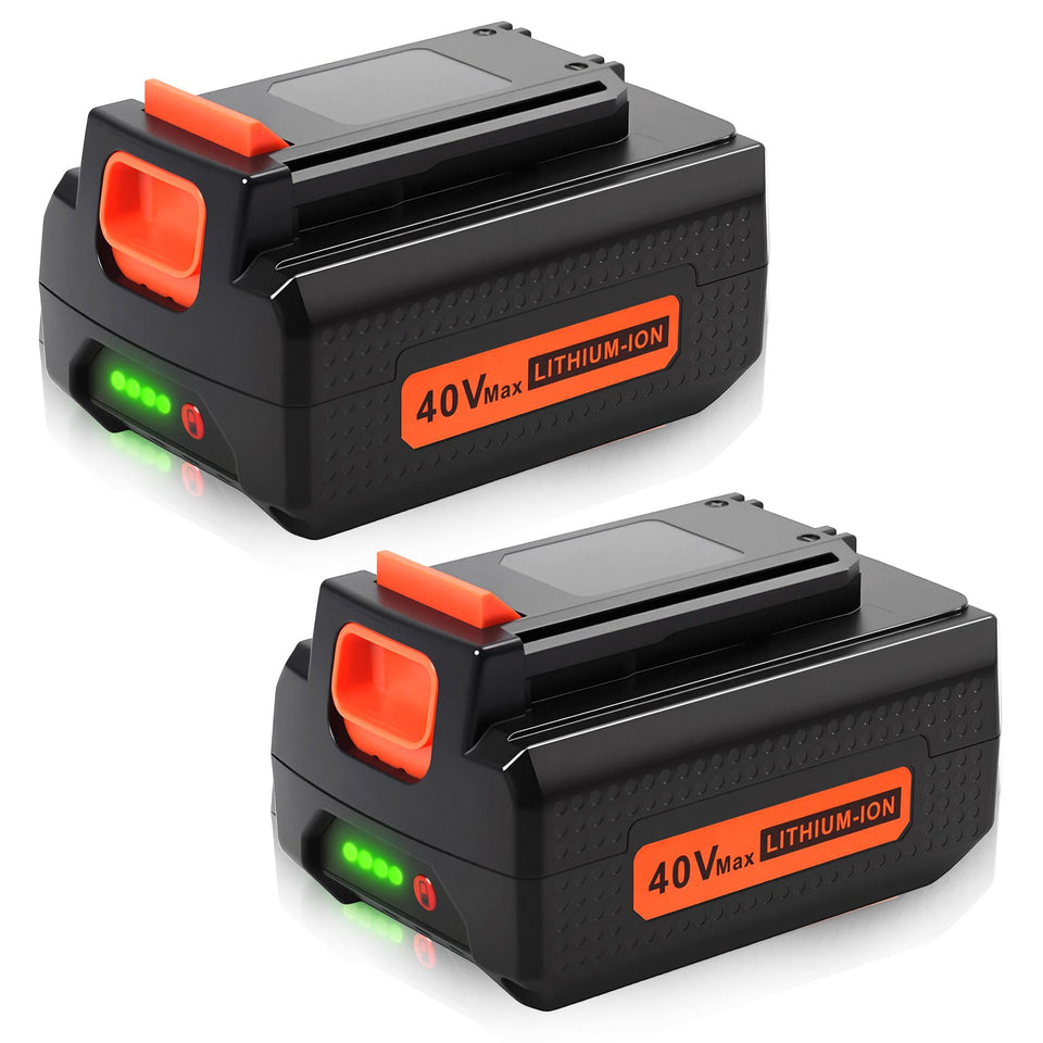 Powerost LBX2040 battery front view for Black & Decker tools.