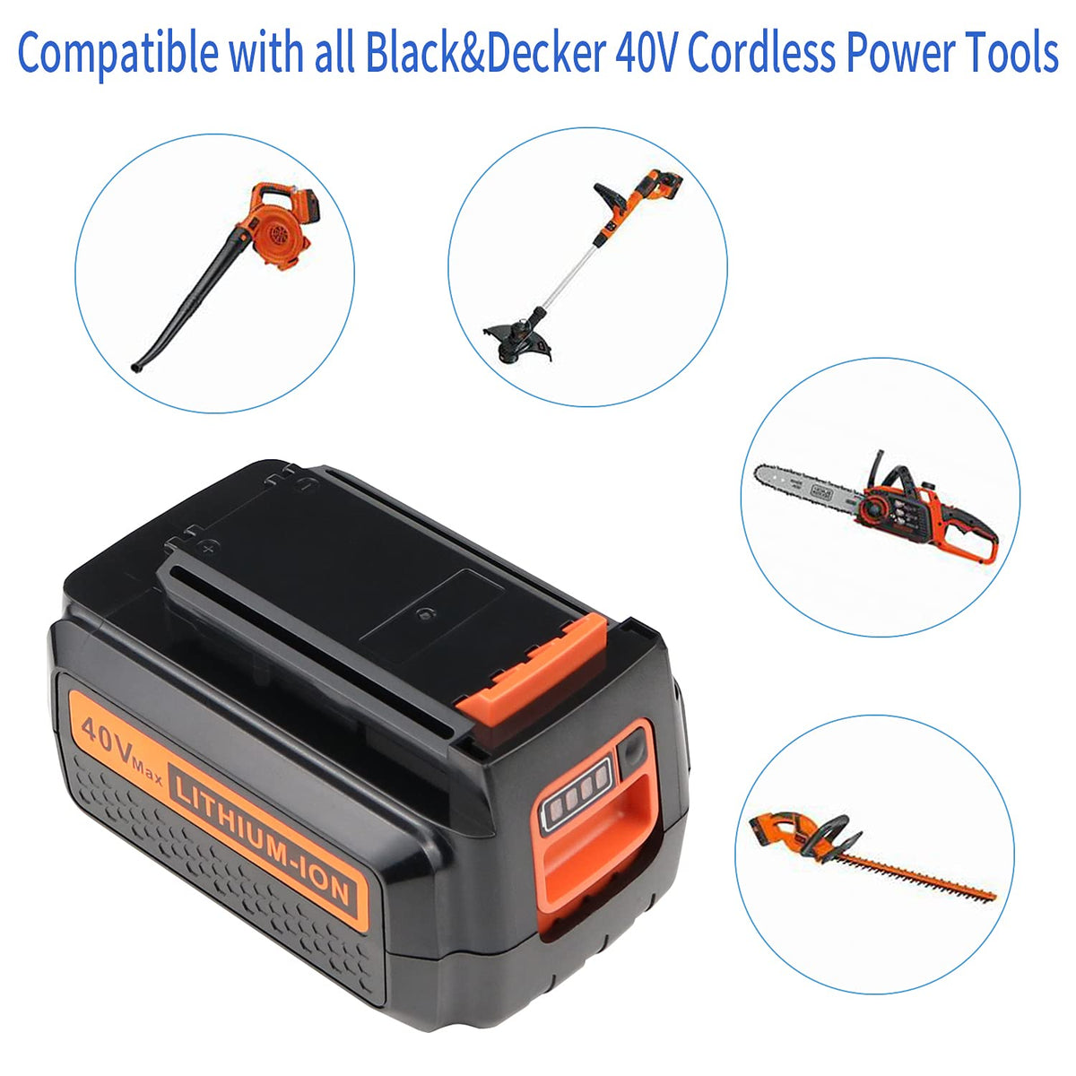 Powerost LBX2040 compatibility with Black & Decker 36V/40V models.