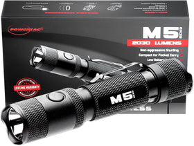 PowerTac M5-G3 high lumen beam for clear outdoor visibility