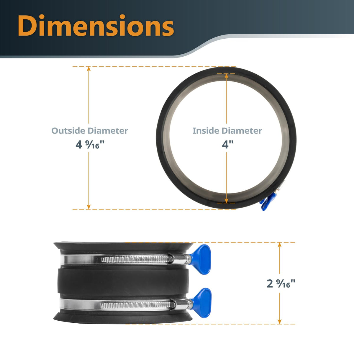 POWERTEC 4in duct compatibility for common woodworking tools and fittings.