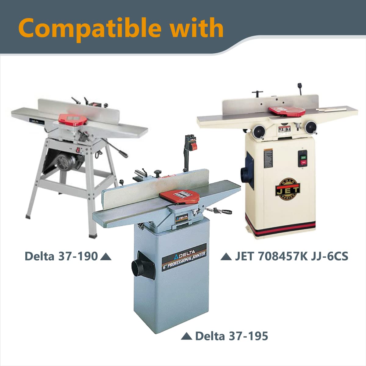 POWERTEC 6-inch jointer knives for Delta 37-205 deliver consistent edge quality.