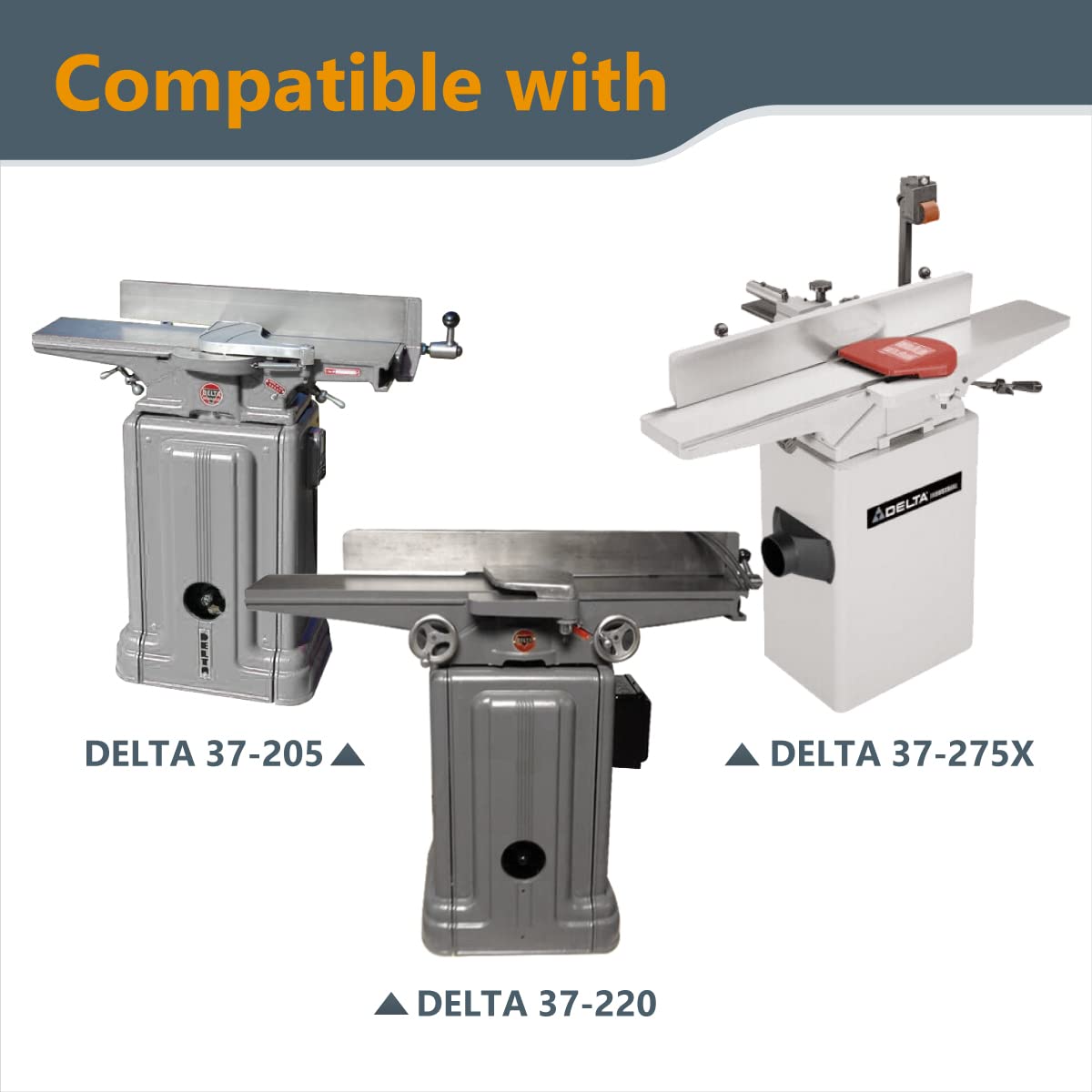 POWERTEC 6-inch jointer knives for Delta 37-220 ensure sharp, precise board edges.