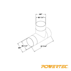POWERTEC 70107V ABS plastic construction delivers durability in workshop environments.