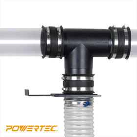 POWERTEC 70107V airtight design seals dust flow back to collector.