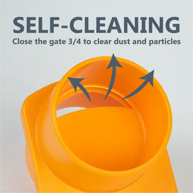 POWERTEC ramped anti-clogging profile keeps dust at bay