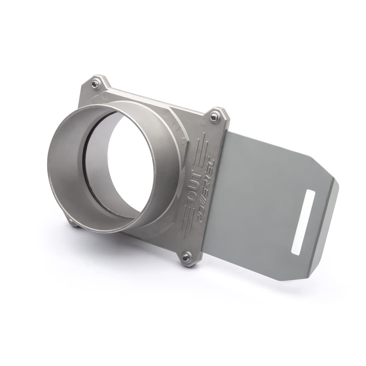 POWERTEC 70326 blast gate with closed-edge design reduces air leaks