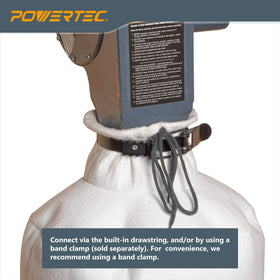 POWERTEC 70334 bottom zipper for easy, mess-free disposal