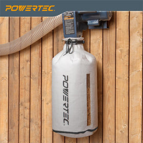 POWERTEC 70334 clear window shows dust level without guessing