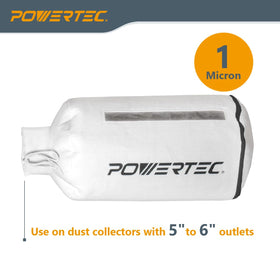 POWERTEC 70334 polyester felt construction delivers durable dust collection
