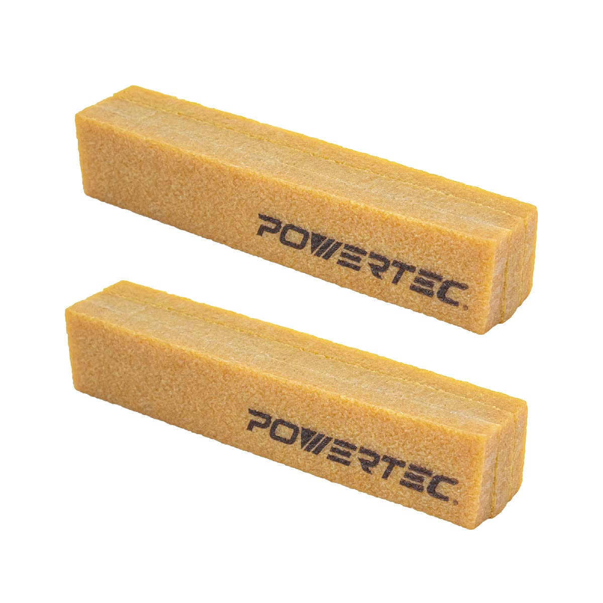 POWERTEC 71002 Cleaning Stick in action removing dust while preserving abrasive grit