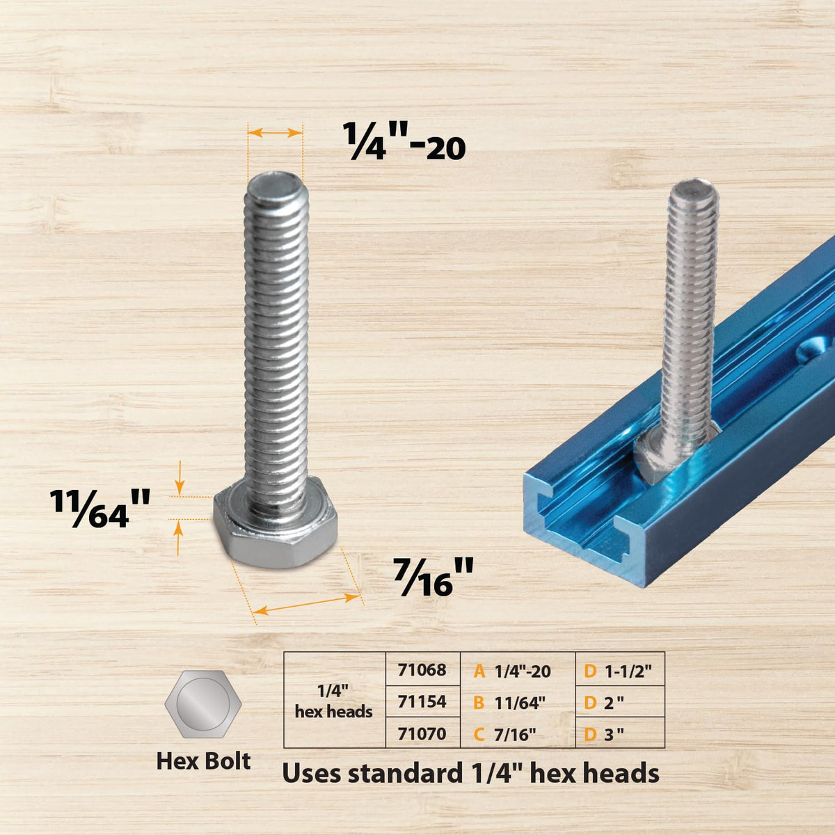 PowerTEC 71118 aluminum 24-inch T-track emphasizes durability.