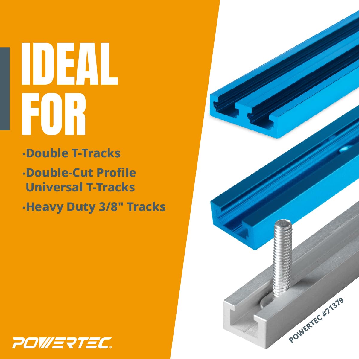 POWERTEC 71168V anodized aluminum body resists wear while remaining lightweight