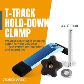 POWERTEC 71168V ergonomic 5-star knob enabling quick, precise adjustments