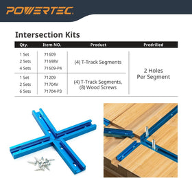 Universal 5/16 and 1/4 T-bolts compatibility shown on the track