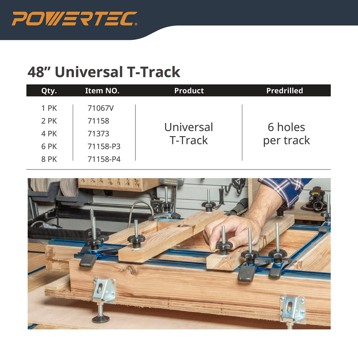 Durable, corrosion-resistant POWERTEC 71373 aluminum construction