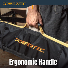 POWERTEC 71411 durable zipper and shoulder strap simplify site travel