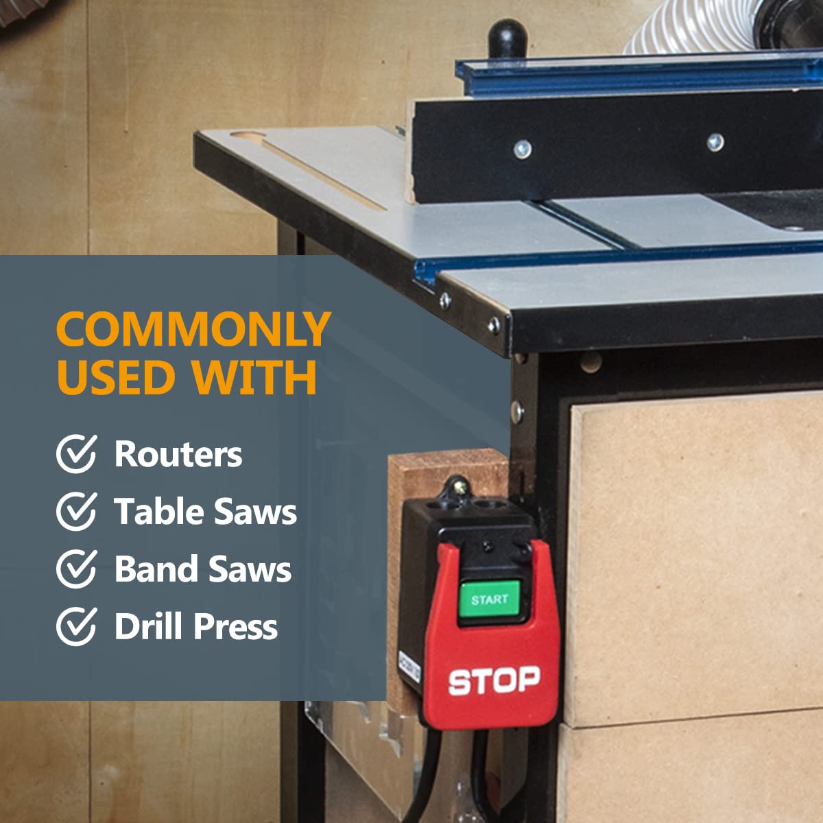 POWERTEC ABS housing provides dust resistance and durability