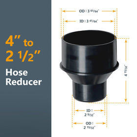 POWERTEC airtight connection minimizes leaks and preserves suction strength.