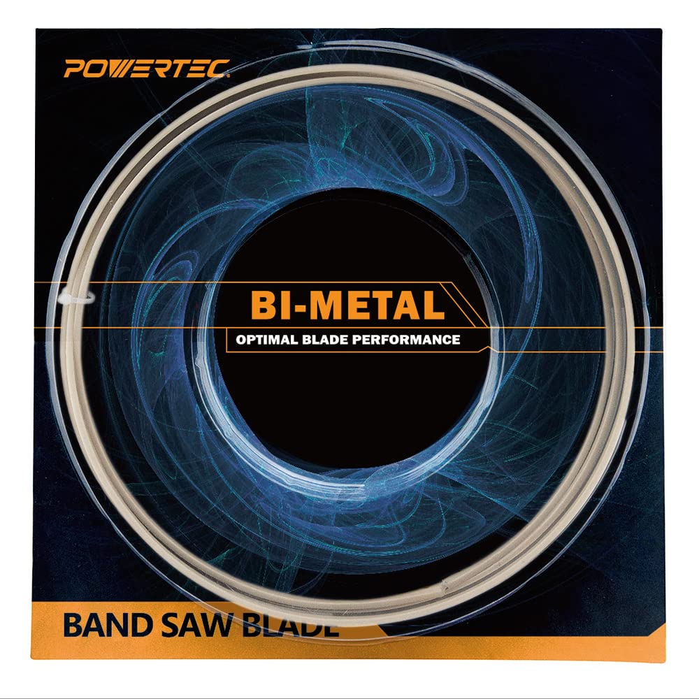 PowerTEC bi-metal blade teeth close-up for durable, precise metal cuts.