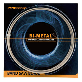 PowerTEC bi-metal blade teeth close-up for durable, precise metal cuts.