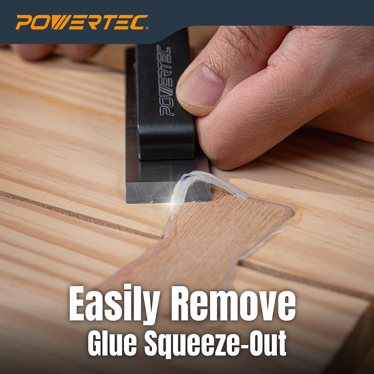PowerTEC tool features alignment screw and pin for quick setup