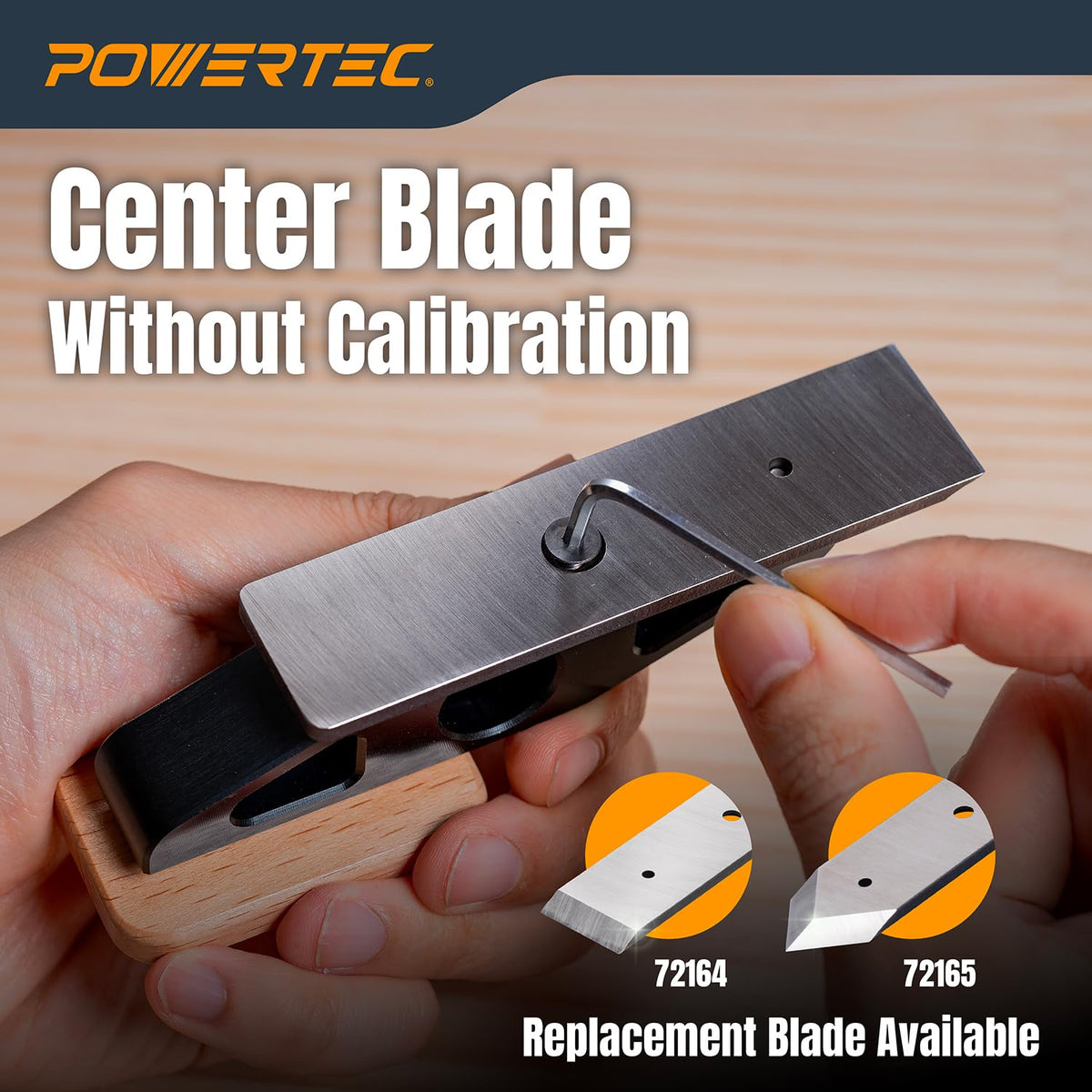 PowerTEC replaceable blades expand versatility with flat or spear options