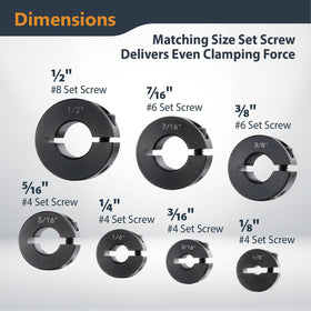 POWERTEC drill bit stop collar 7/16 inch helps consistent hole depth in furniture making.