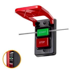 POWERTEC dual‑voltage paddle switch supports 120V and 230V tools.