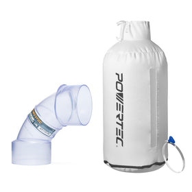 POWERTEC 70474 30-micron dust bag for cleaner workshop and better airflow