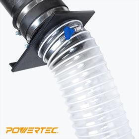 POWERTEC hose withstands high temperatures and chemical exposure for versatile shop use.
