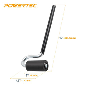 POWERTEC edge-banding application tool guiding precise alignment and pressure