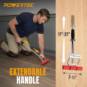 POWERTEC die-cast second handle adds leverage for tough spots