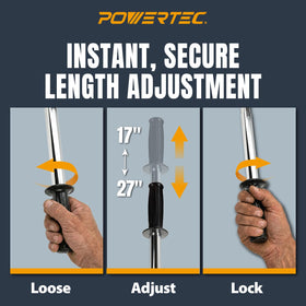 POWERTEC segmented roller design delivers steady pressure on uneven surfaces