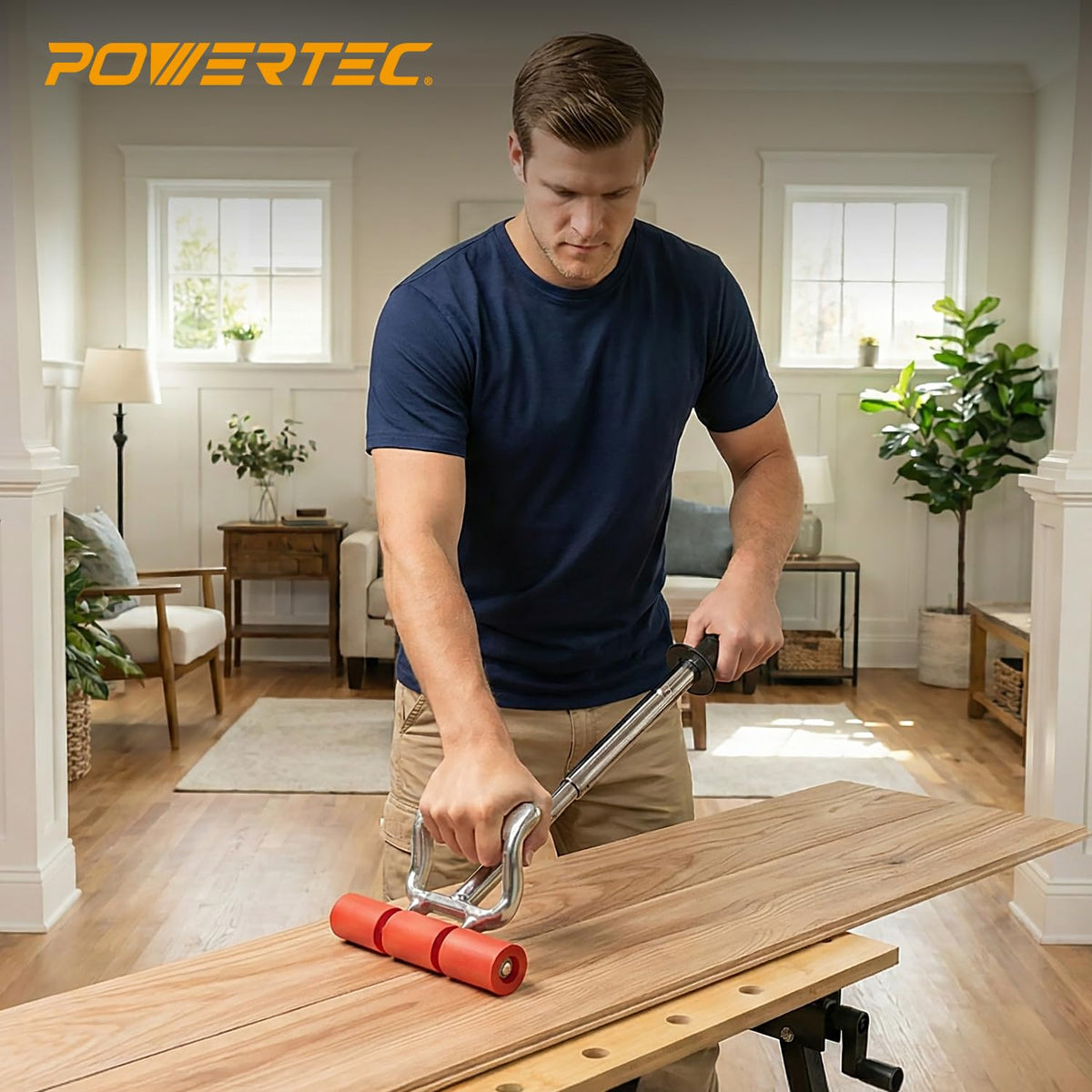 POWERTEC rugged roller design fits into most toolboxes for portability