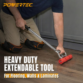 POWERTEC extendable roller used on flooring and wall coverings